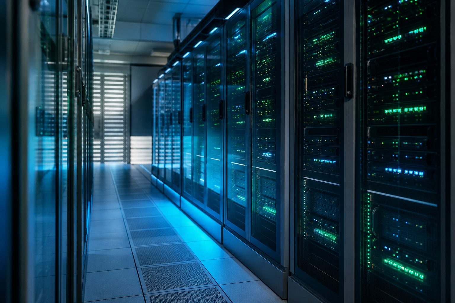 Data center server racks for cloud and hosting support
